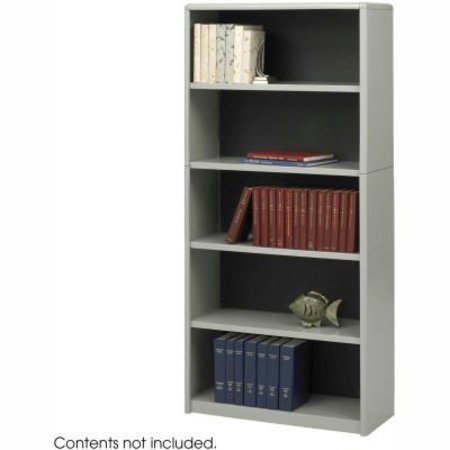 SAFCO 5-Shelf Economy Bookcase - Gray 7173GR***